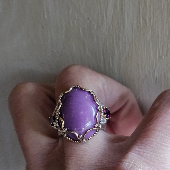 Genuine Sugilite and Rubellite Tourmaline Gems En Vogue 💍 Size 6! - Picture 7 of 9